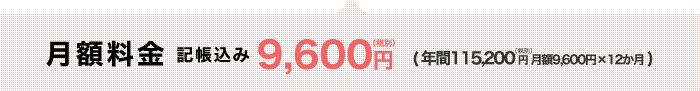 月額料金9,600円