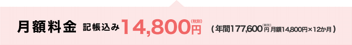 月額料金14,800円